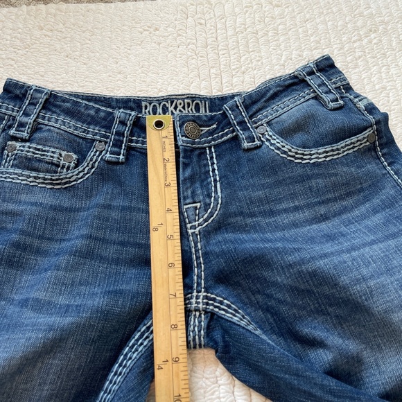 Rock & Roll Cowgirl Dark Blue Boot Cut Jeans - Picture 14 of 16